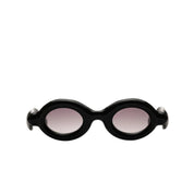 Paloceras Sonnenbrille Puffer Modell, schwarz, stylisch, Frontansicht