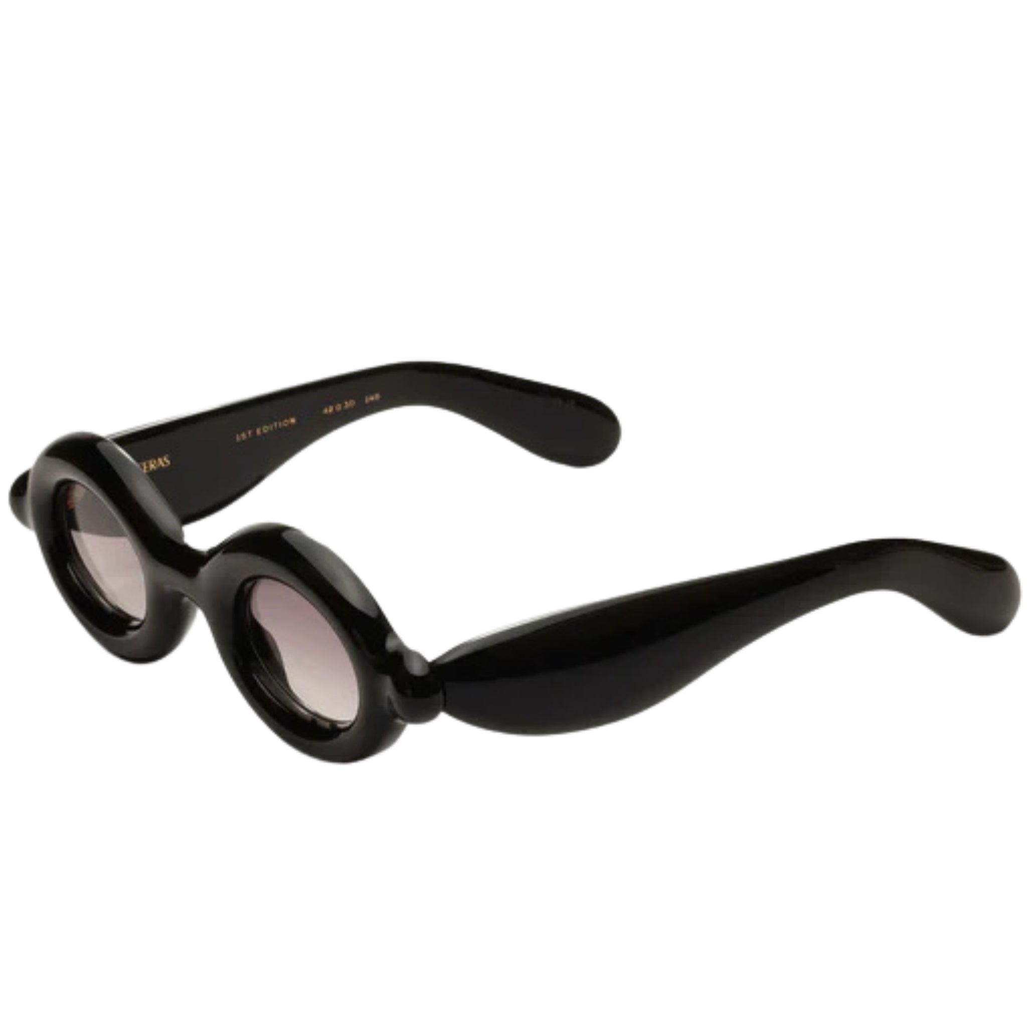 Paloceras Sonnenbrille Puffer Modell, schwarz, stylisch, Sideansicht