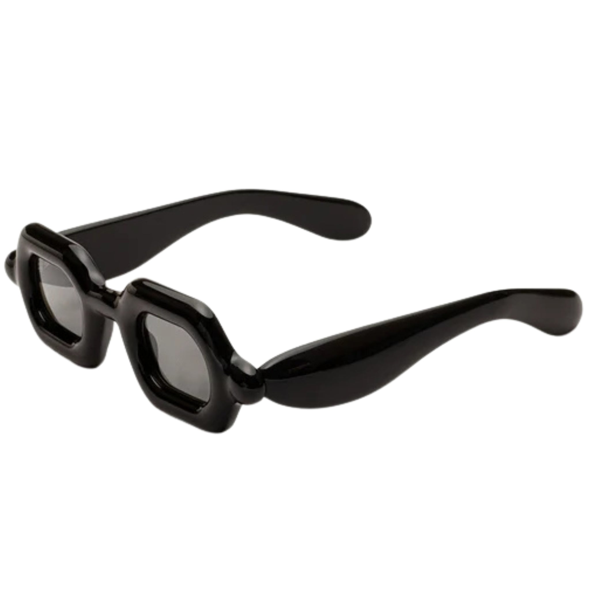 Bild :Paloceras Sonnenbrille Puffer Modell, super black, stylisch, Sideansicht