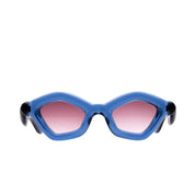 Paloceras Sonnenbrille Puffer Modell, , blau, stylisch, frontansicht