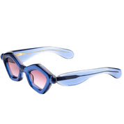 Paloceras Sonnenbrille Puffer Modell, blau, stylisch, sideansicht
