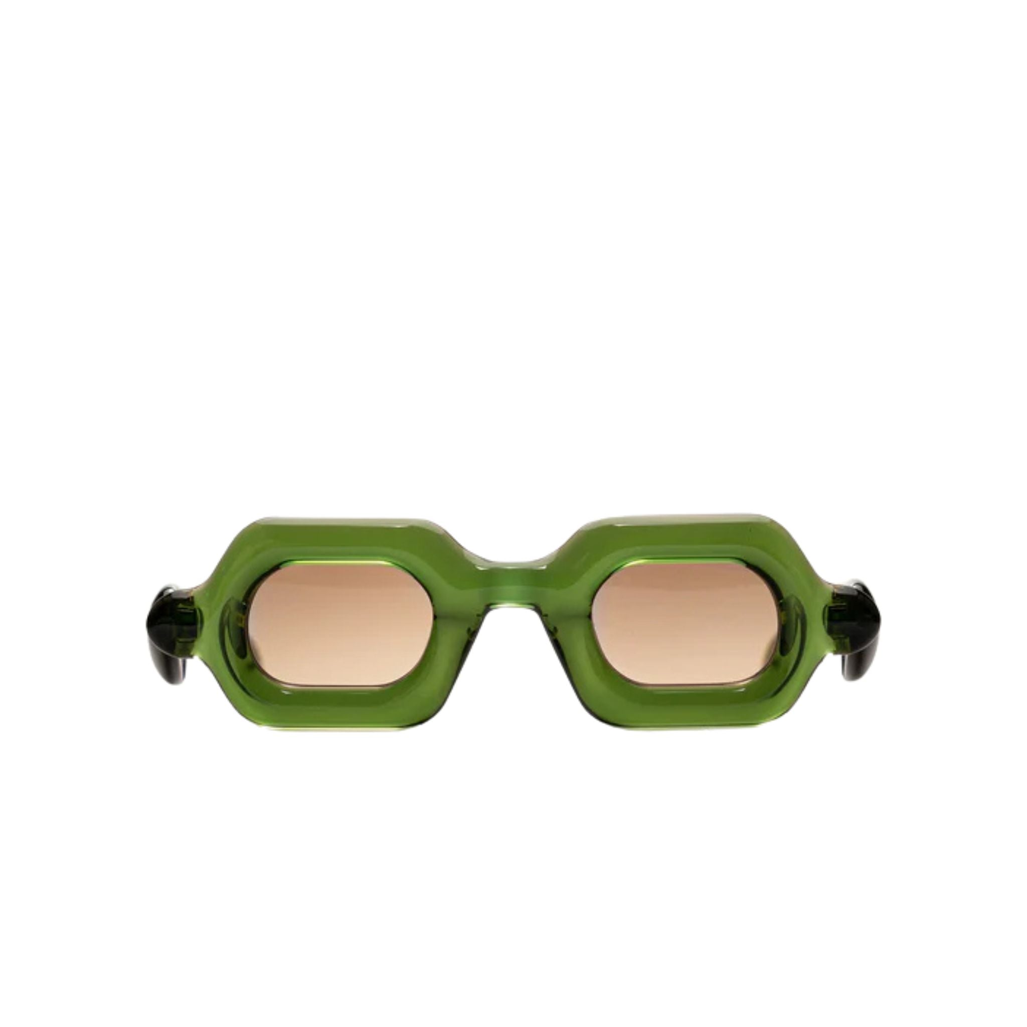 Bild :Paloceras Sonnenbrille Puffer Modell, grün, stylisch, Frontansicht