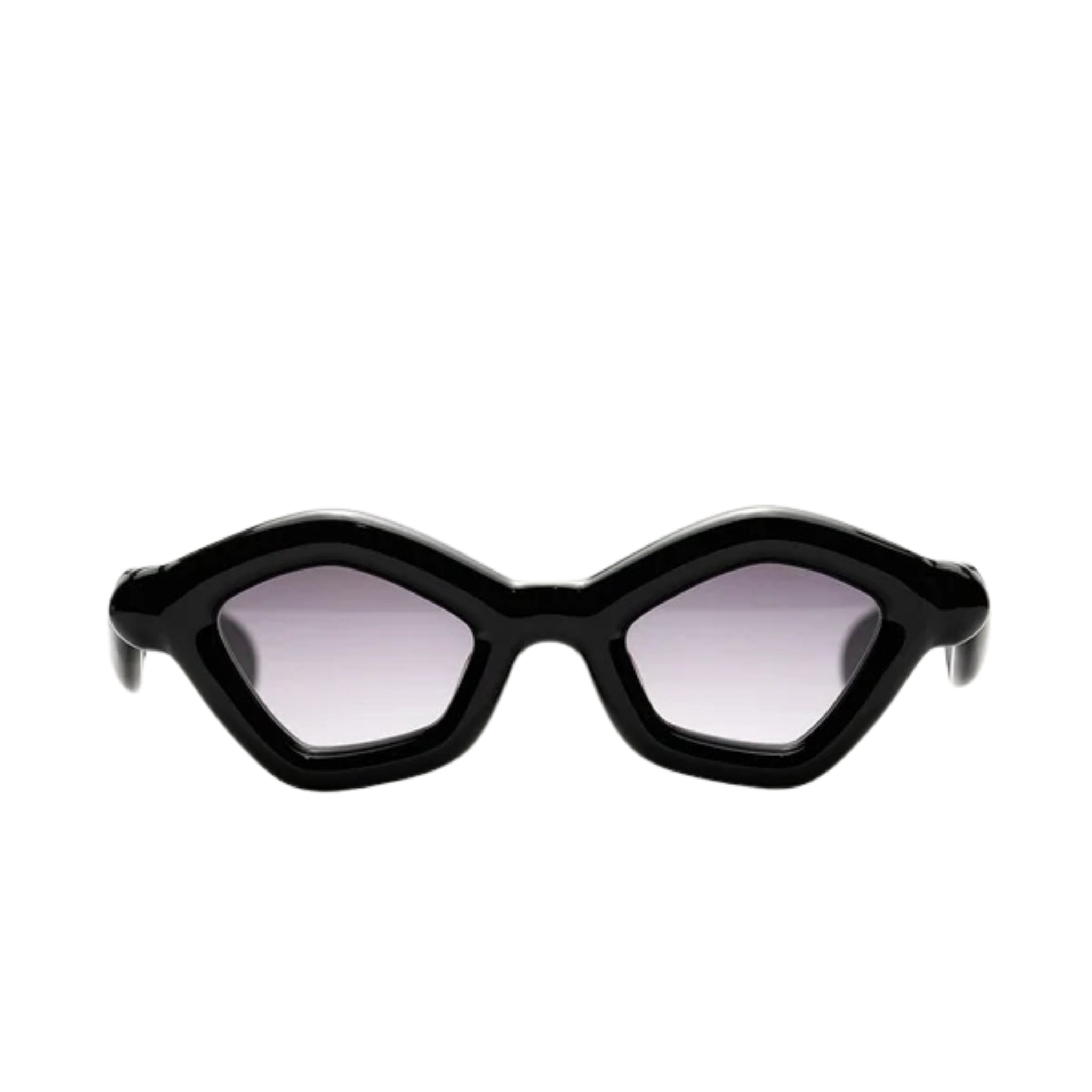 Paloceras Sonnenbrille Puffer Modell, schwarz, stylisch, Frontansicht