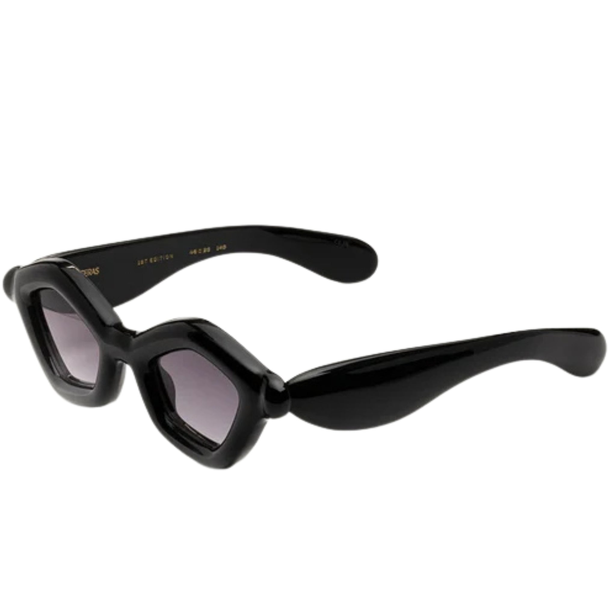 Paloceras Sonnenbrille Puffer Modell, schwarz, stylisch, Sideansicht
