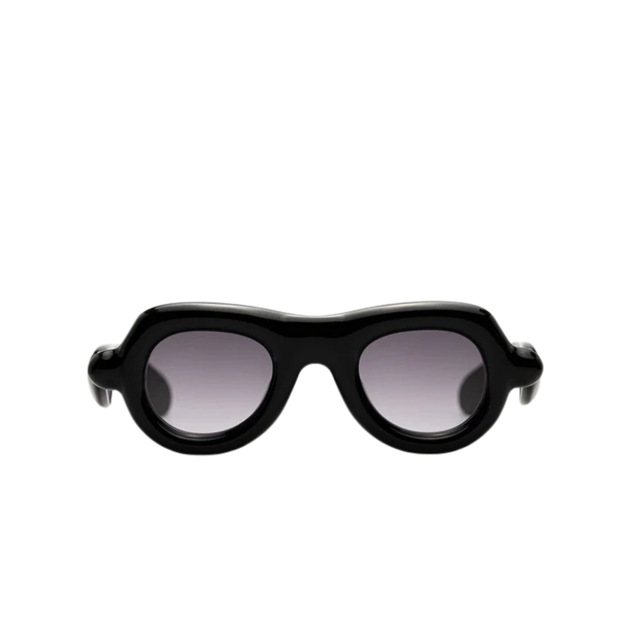 Paloceras Sonnenbrille Puffer Modell, schwarz, stylisch, Frontansicht