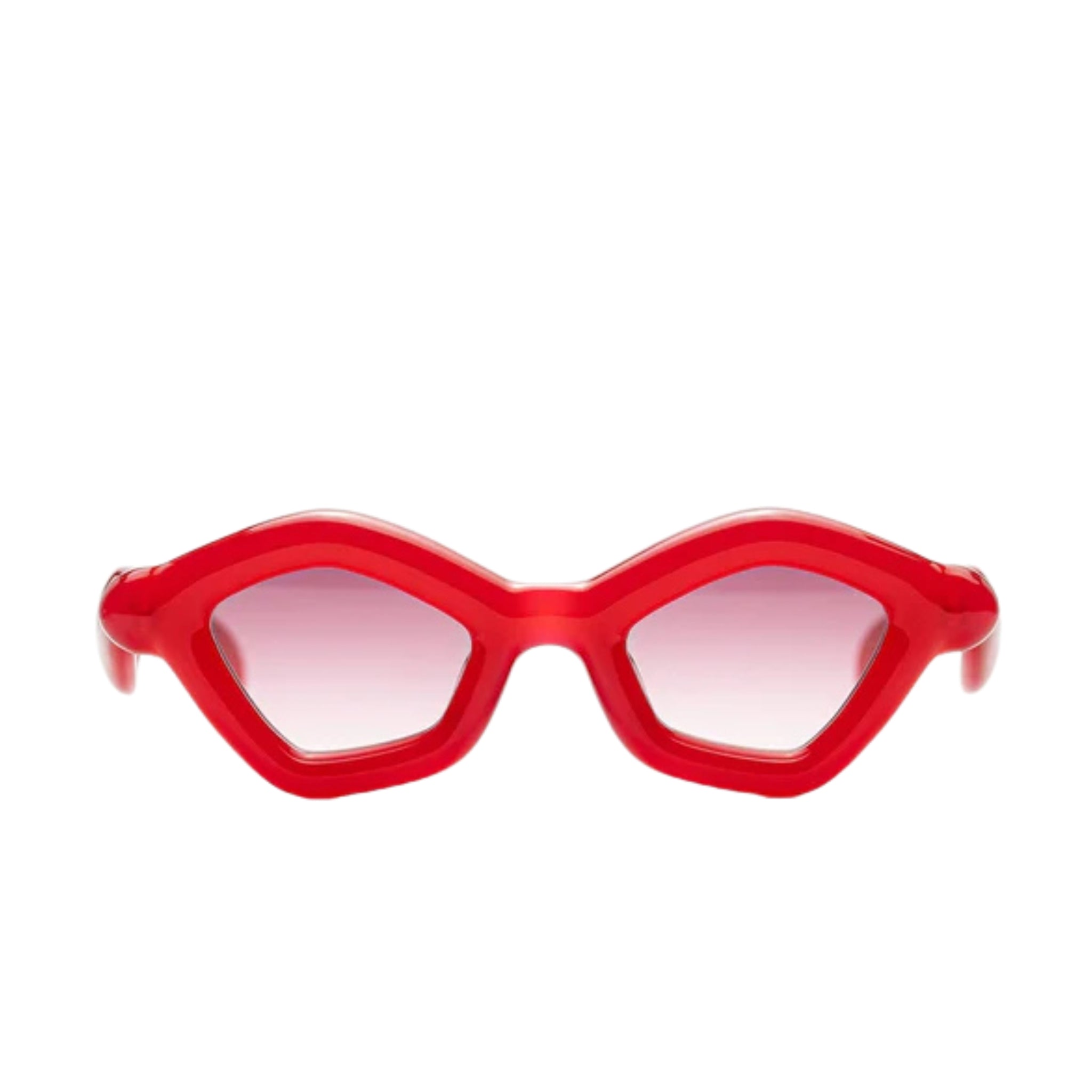 Paloceras Sonnenbrille Puffer Modell, Frontansicht, rot, stylisch, front