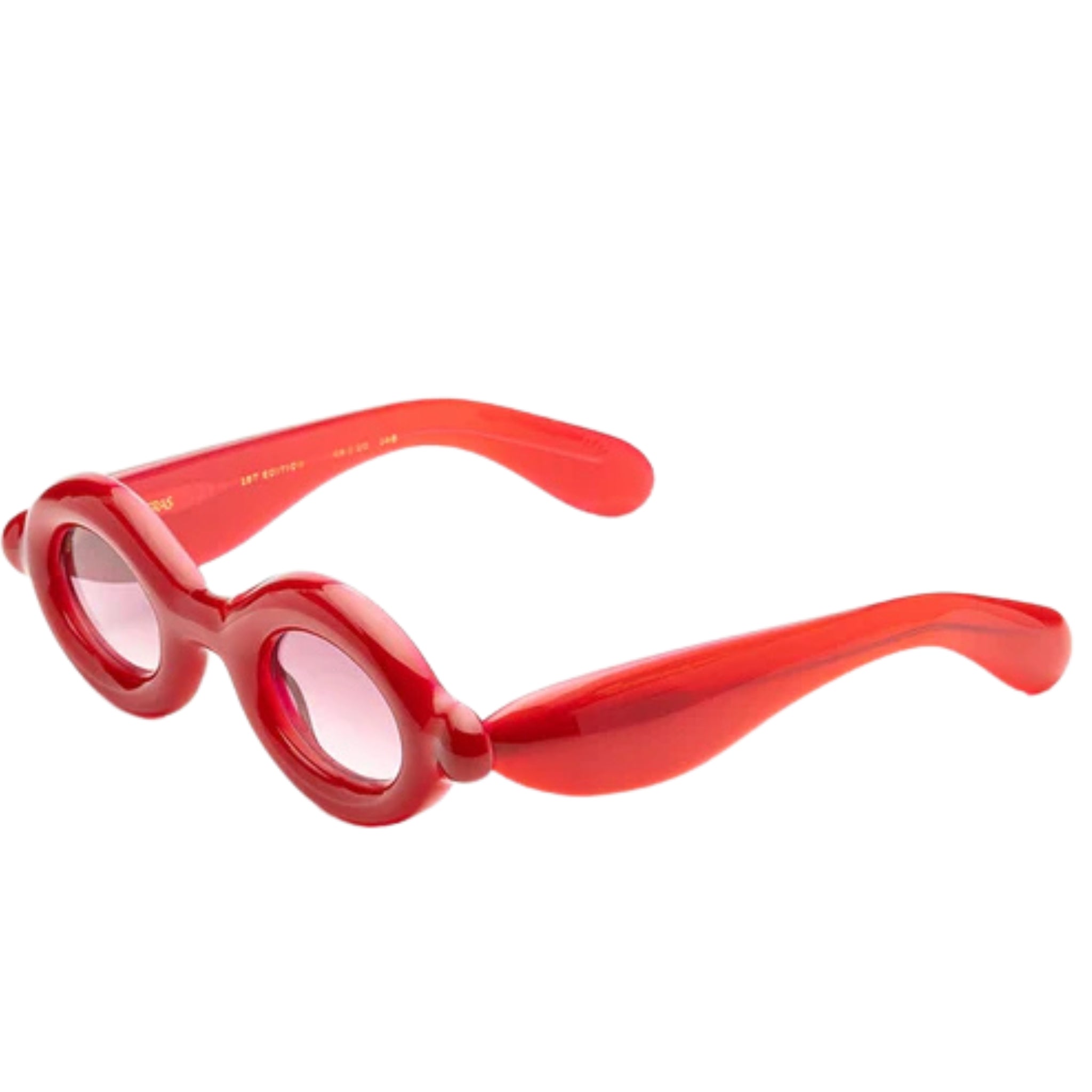 Bild :Paloceras Sonnenbrille Puffer Modell, rot, stylisch, Sideansicht