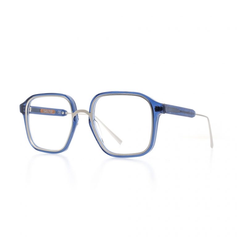 Herrenbrille mit Staärke. Farbe Grün. Seitenansicht