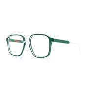 Herrenbrille mit Staärke. Farbe Grün. Seitenansicht