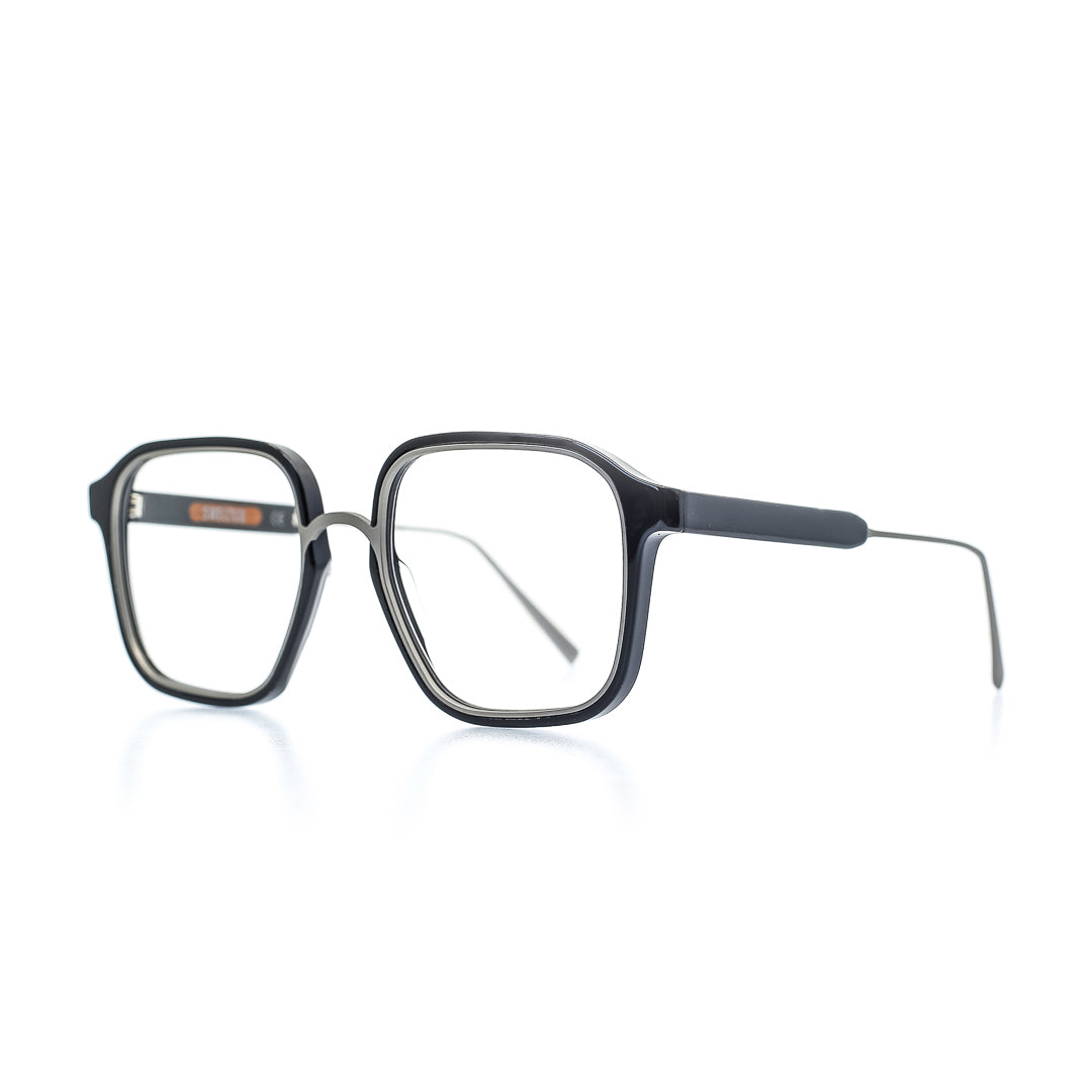 Herrenbrille mit Staärke.  Farbe Schwarz. Seitenansicht