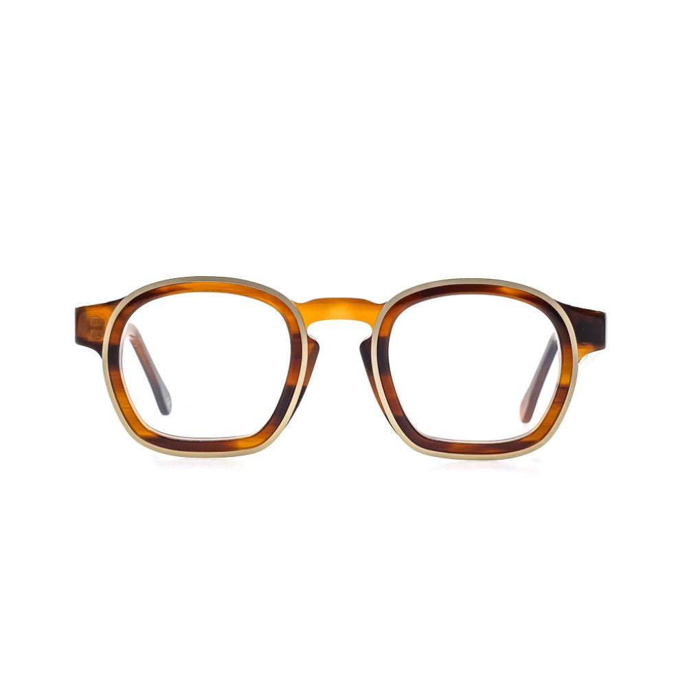 SHELTTERxBONOCLERKorrekturbrilleunisexrundAcetatMetallGENOVAbraunFrontansicht.jpg