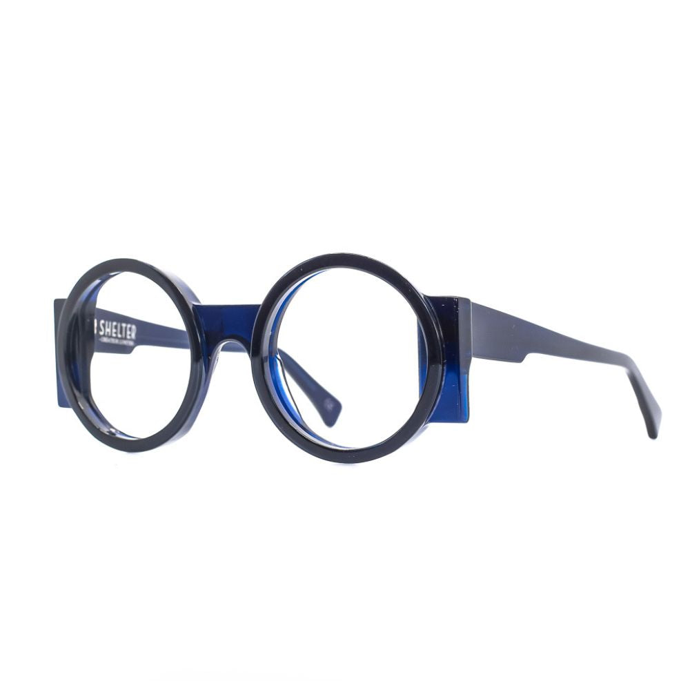 Damenbrille Blau Seitenansicht
