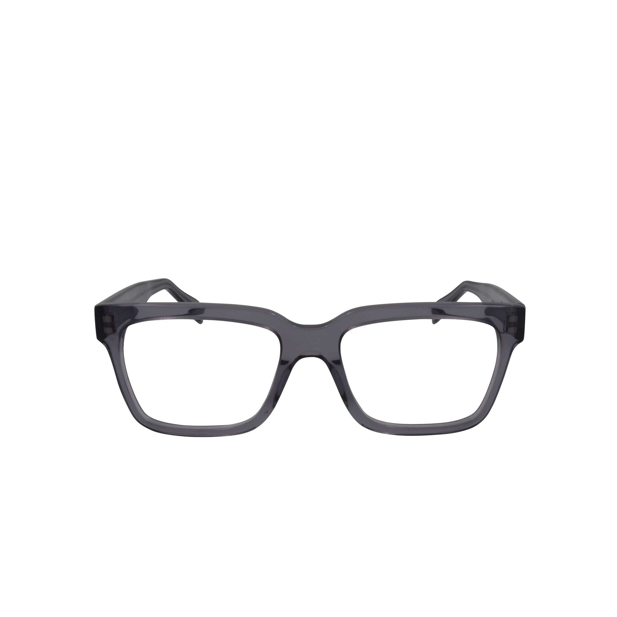 Bonocler Juha optische Brille in Grau, modernes Design. Frontansicht.