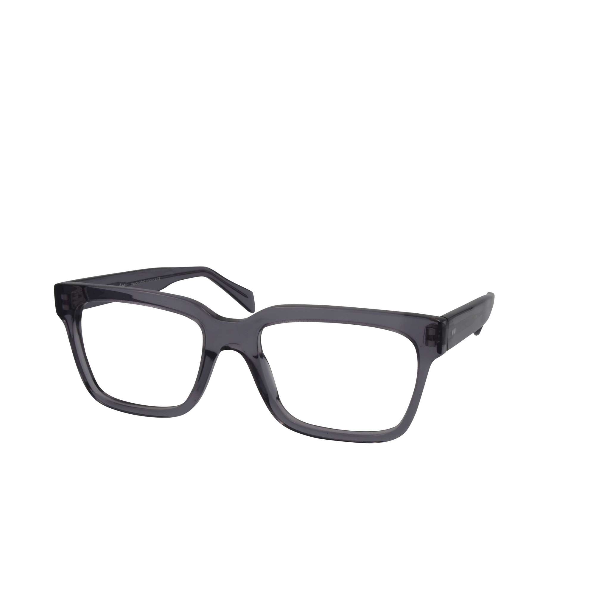 Bonocler Juha optische Brille in Grau, modernes Design. Seitenansicht.