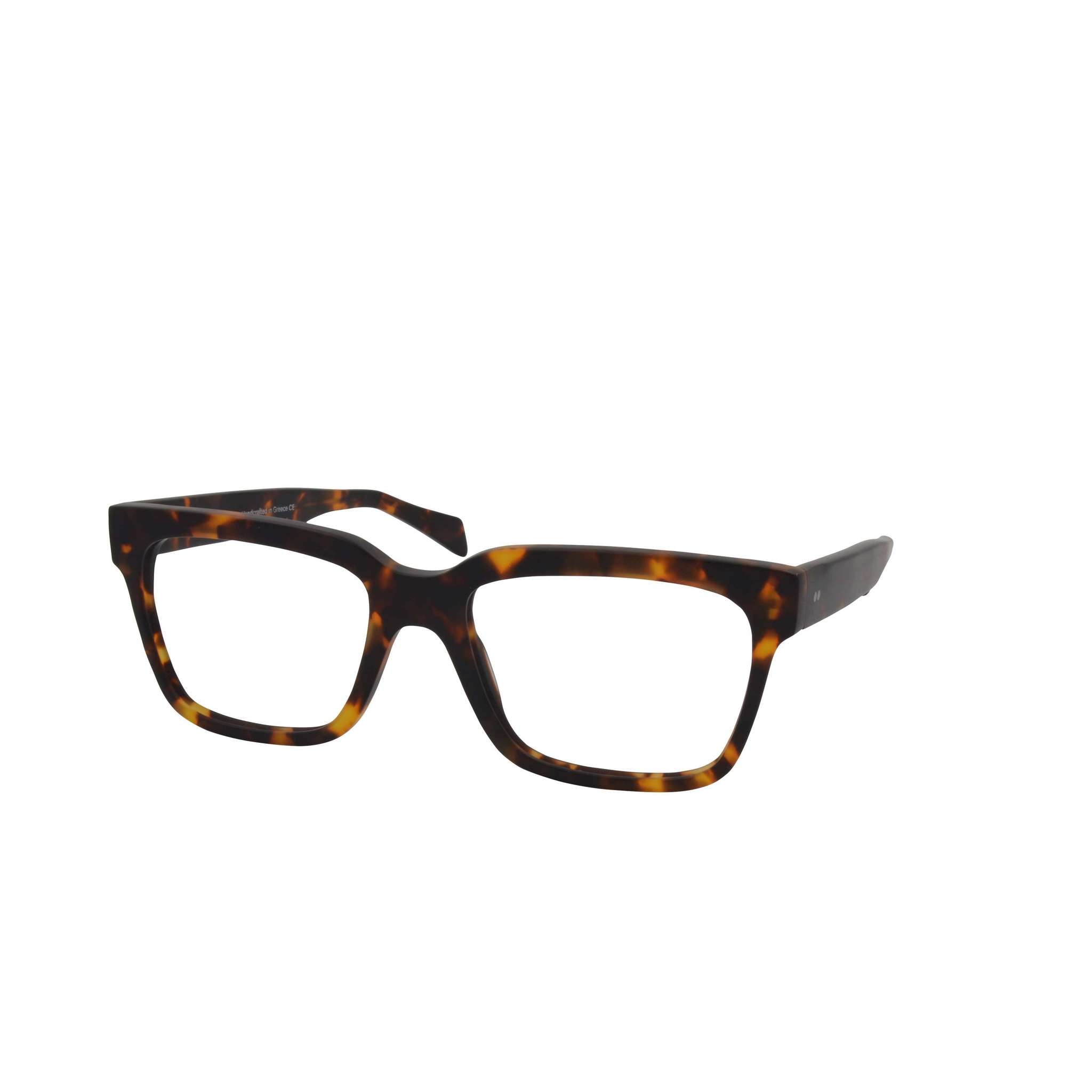 Bonocler Juha optische Brille in Tortoise, modernes Design. Seitenansicht.