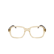 BONOCLER Brille aus champage Farbe Acetat, eckiges, breites Design. Frontansicht