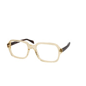 BONOCLER Brille aus champage Farbe Acetat, eckiges, breites Design. Seitenansicht