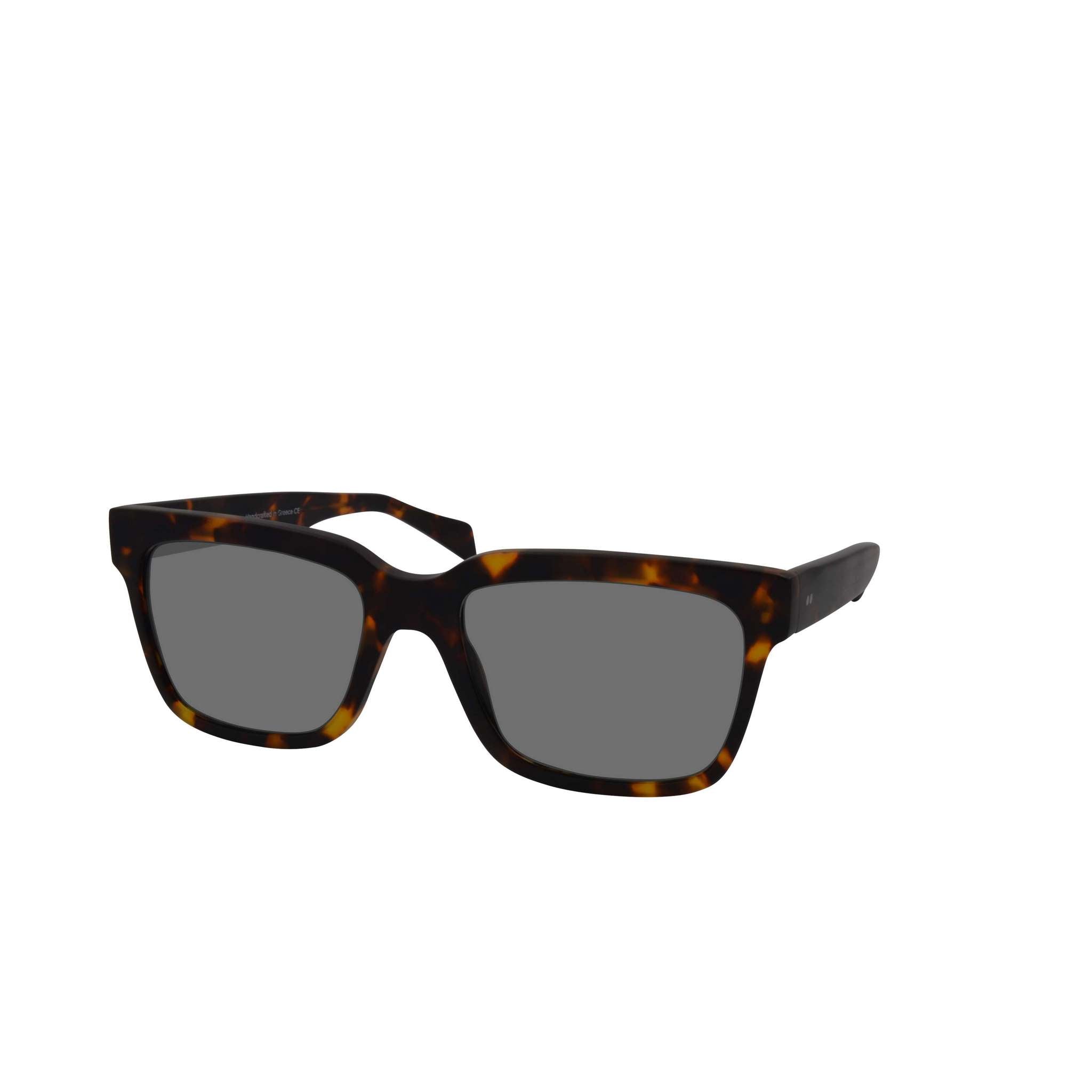 sonnenbrille acetat tortoise eckige breite brille 100% UV Schutz. Frontansicht.