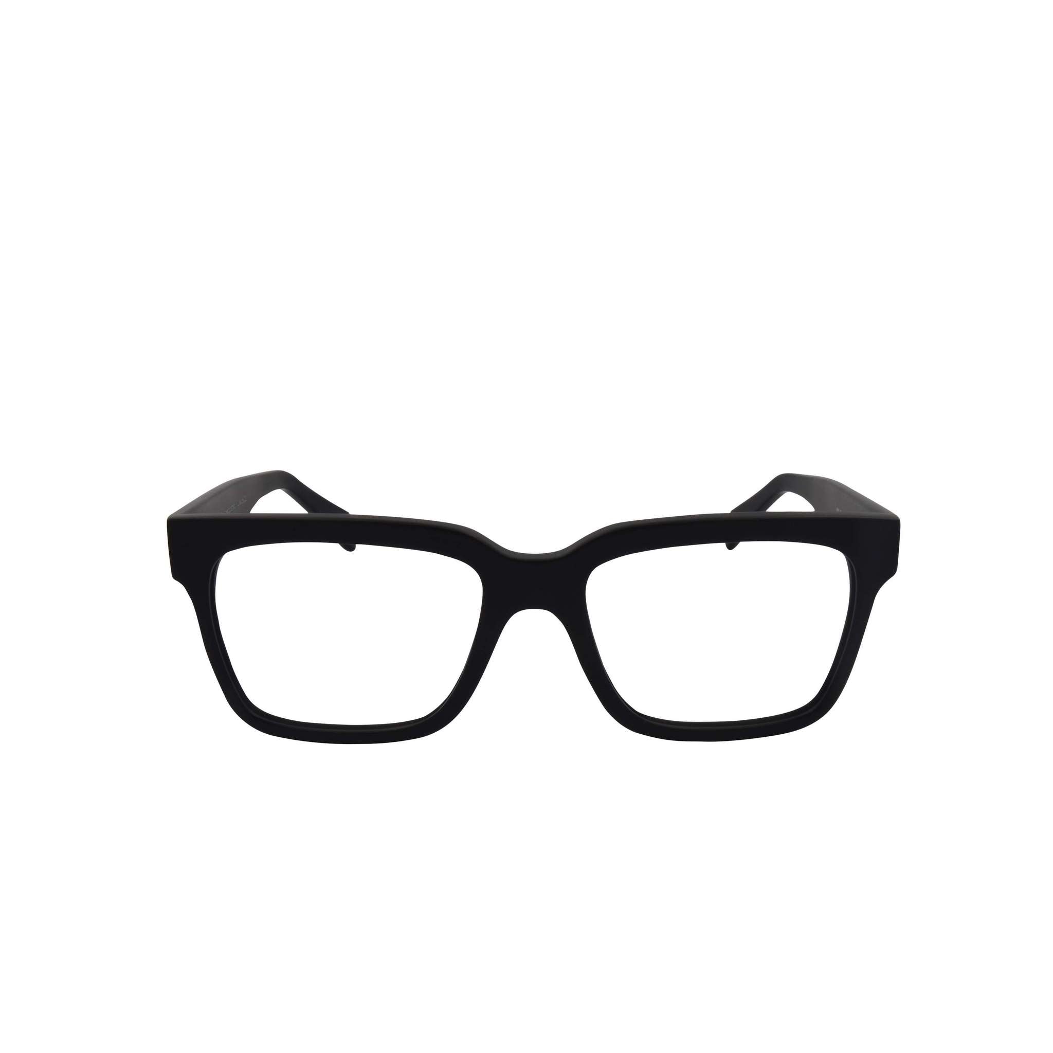 Bonocler Juha optische Brille in Schwarz, modernes Design. Frontansicht.