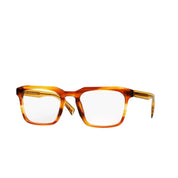 Brille – Nachhaltige Acetatfassung mit Braun, rechteckige Gläser und einzigartige Optik, erhältlich in unseren Optik Stores im Baden und Zürich. Seitenansicht.