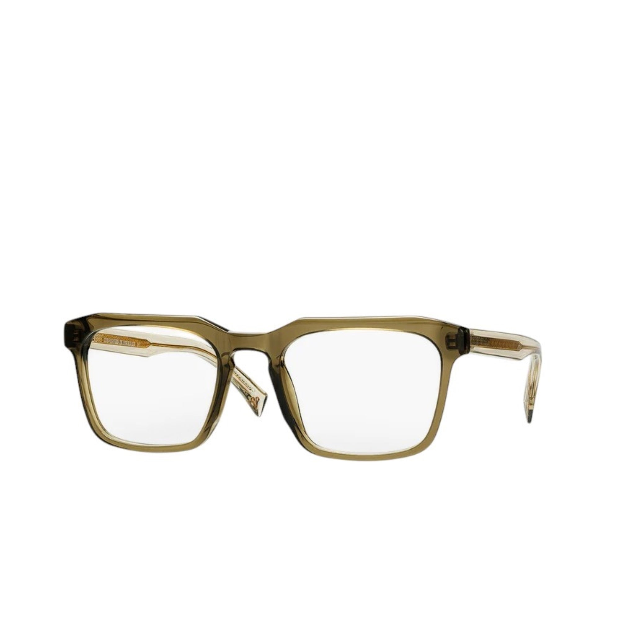 Brille – Nachhaltige Acetatfassung mit Metallkern, rechteckige Gläser und einzigartige Silhouette, erhältlich in unseren Optik Stores im Baden und Zürich. Seitenansicht.