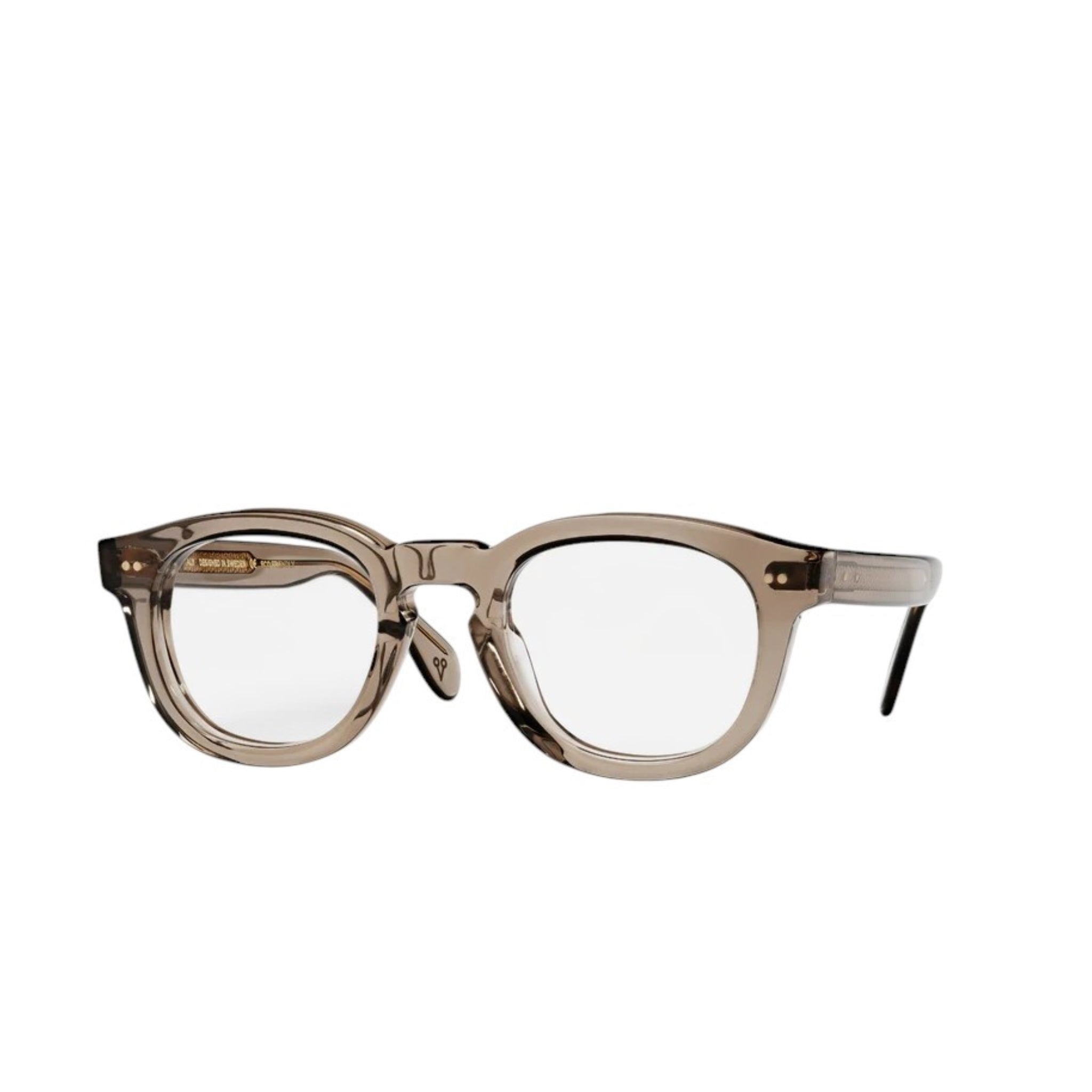 Brille – 8mm, rechteckige Gläser und einzigartige optik-Silhouette, erhältlich in unseren Optik Stores im Baden und Zürich. Ash. Seitenansicht..
